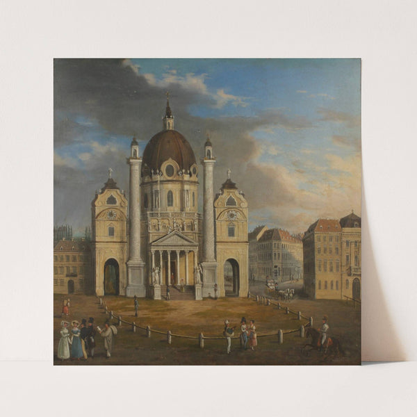 Blick auf die Karlskirche by Franz Alt