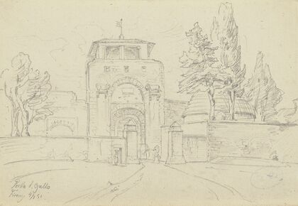 Blick auf die Porta San Gallo in Florenz