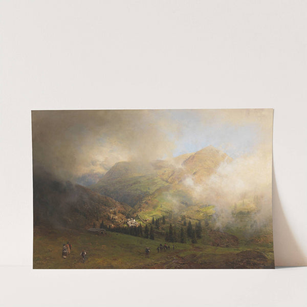 Blick auf die Rigi (1864) by Oswald Achenbach