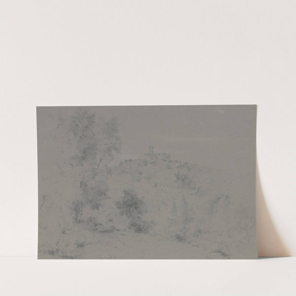 Blick auf die Ruine Königstein by Adolf Hoeffler