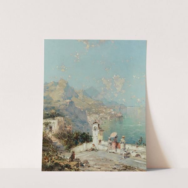 Blick auf die sommerliche Amalfiküste by Franz Richard Unterberger