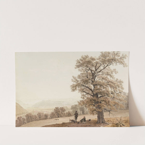 Blick auf die Talsenke von Schinznach im Kanton Aargau by Johann Jakob Biedermann