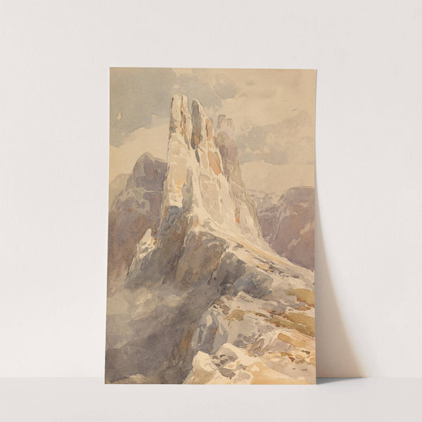 Blick auf die Vajolet-Türme in den Dolomiten (1905) by Edward Theodore Compton