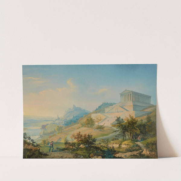 Blick auf die Walhalla bei Regensburg by Emanuel Labhardt