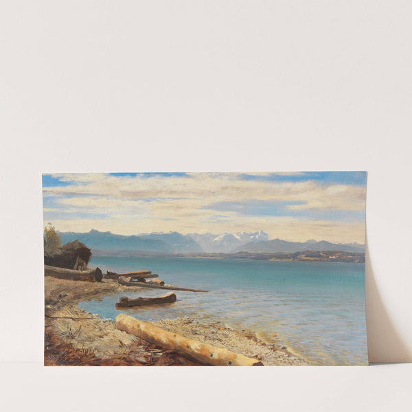 Blick auf die Zugspitze vom Starnberger See (1866) by Johann Gottfried Steffan