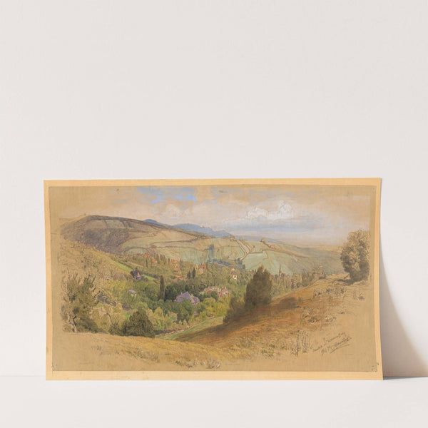 Blick auf Dornbach vom Wilheminenberg (1911) by Anton Hlavacek