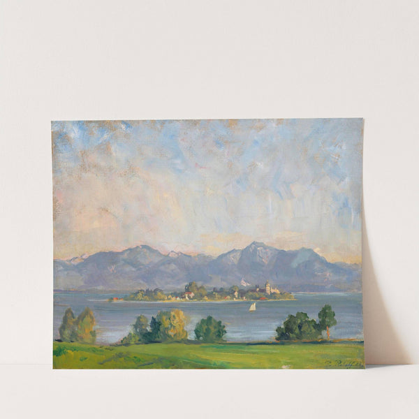 Blick auf Frauenchiemsee by Paul Roloff