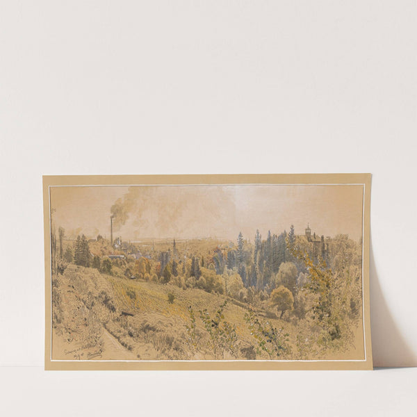 Blick auf Grinzing und Heiligenstadt (1908) by Anton Hlavacek