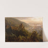 Blick auf Heidelberg mit dem Schloss im Abendlicht by Felix Possart