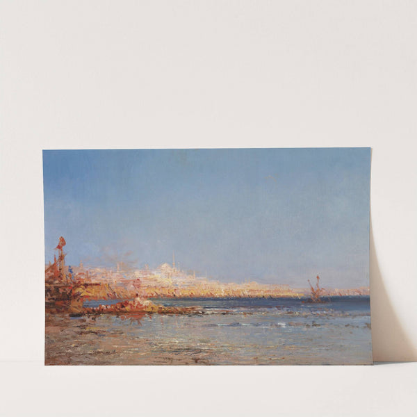 Blick auf Konstantinopel by Félix Ziem