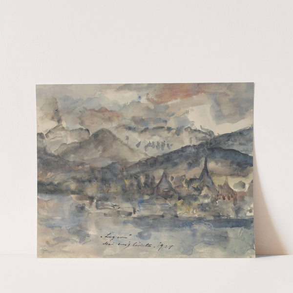 Blick Auf Luzern (View Of Lucerne) (1924) by Lovis Corinth