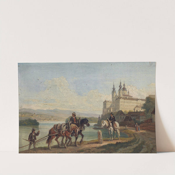 Blick auf Melk by Franz Xaver Reinhold