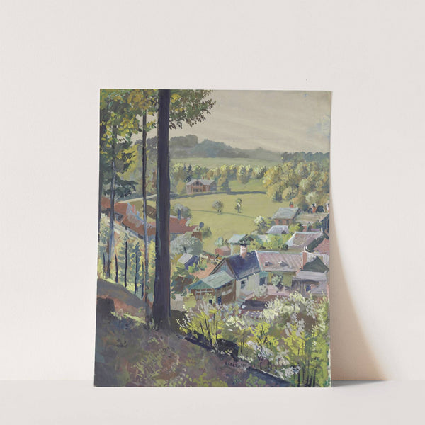 Blick auf Preßbaum (1947) by Oskar Laske