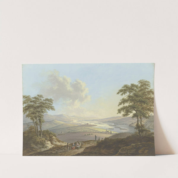 Blick auf Rheingau und Rheinebene, links der Johannisberg by Karl Franz Kraul