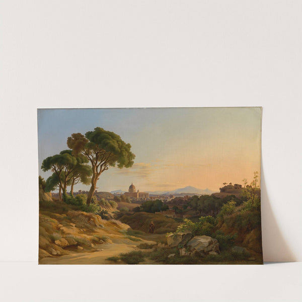 Blick auf Rom mit Sankt Peter von der Villa Doria-Pamphili by Georg Köbel