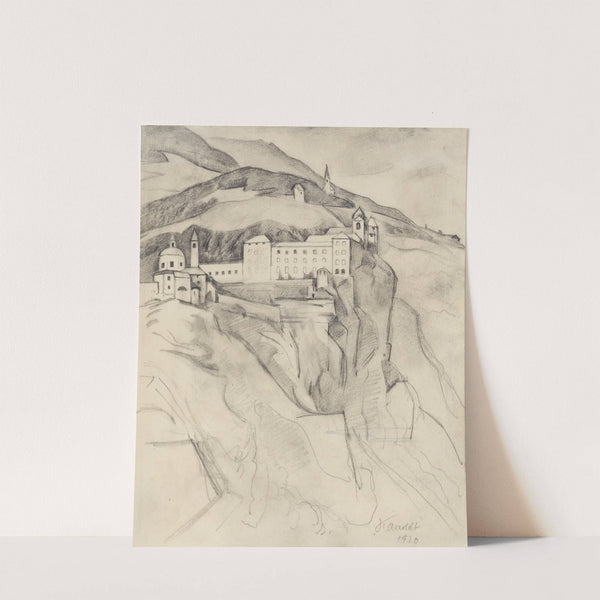 Blick auf Sabiona by Alexander Kanoldt