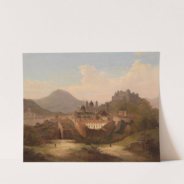 Blick auf Salzburg by Johann Wilhelm Jankowski