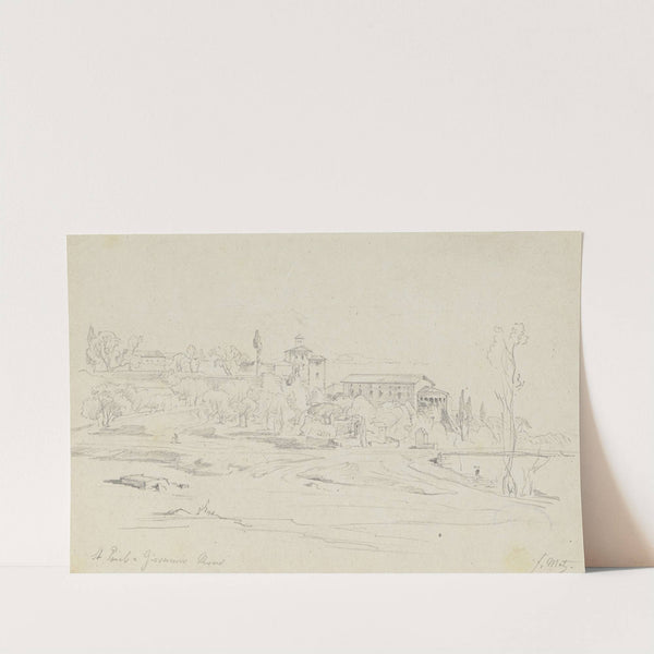 Blick auf Santi Giovanni e Paolo in Rom by Friedrich Metz