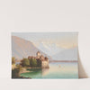 Blick auf Schloss Chillon am Genfer See by Hubert Sattler