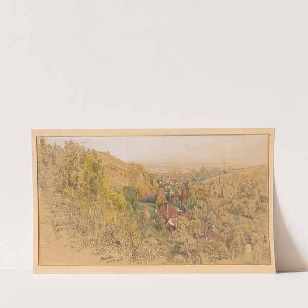 Blick auf Sievering (gegen die Stadt) (1907) by Anton Hlavacek