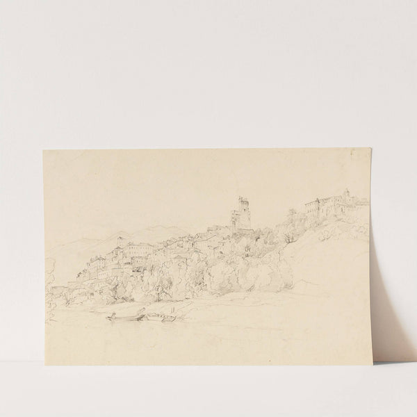 Blick auf Terracina (Ca. 1840) by Eduard Wilhelm Pose
