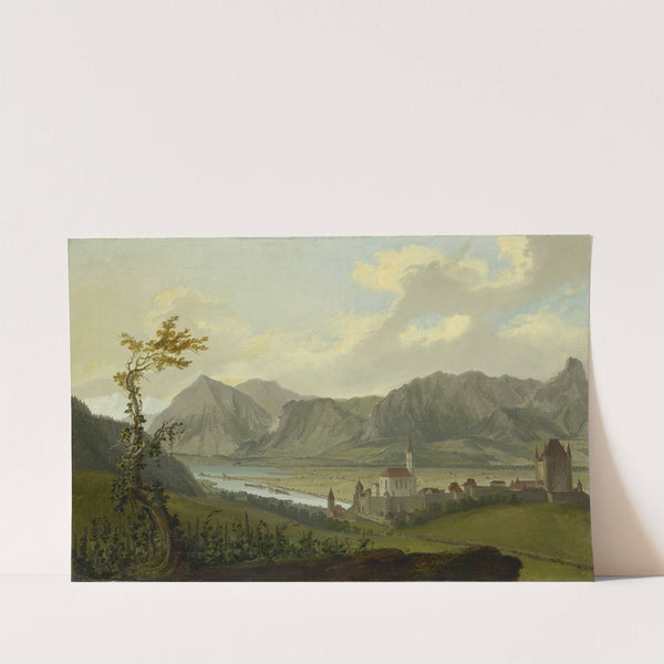 Blick auf Thun mit Stockhornkette und Niesen (1777) by Caspar Wolf