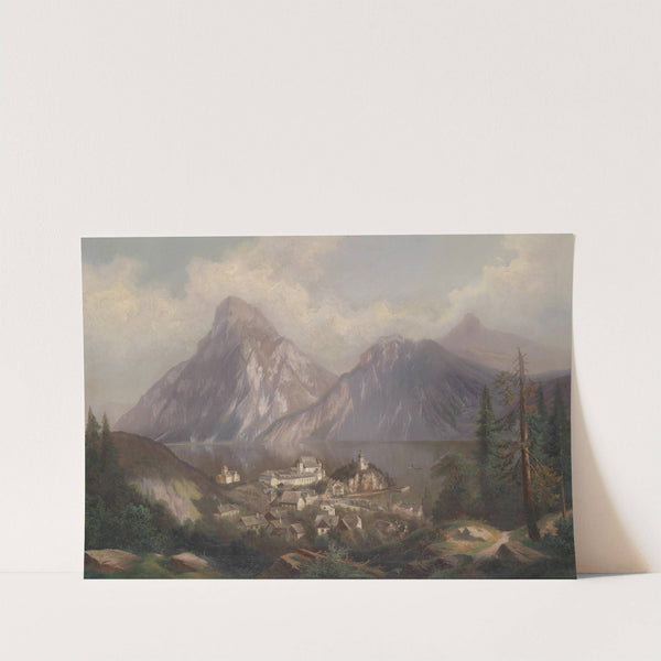 Blick auf Traunkirchen (1877) by Ferdinand Lepie