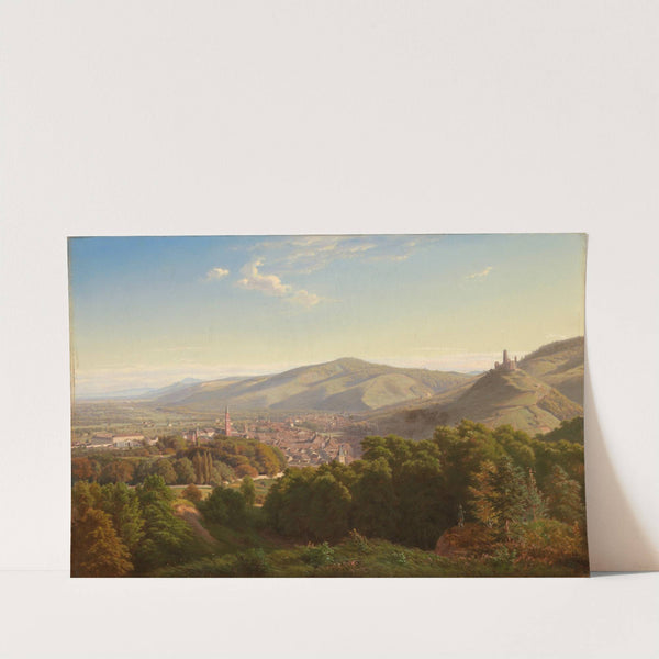 Blick auf Weinheim an der Bergstrasse by Eduard Gustav Gleim