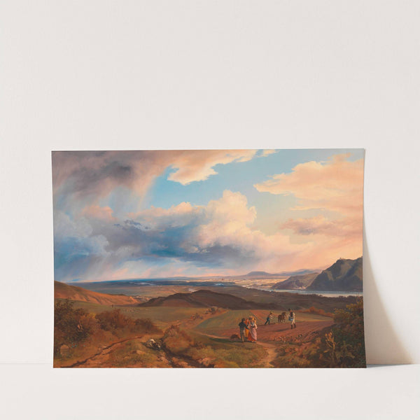 Blick auf Wien vom Bisamberg by Friedrich Loos