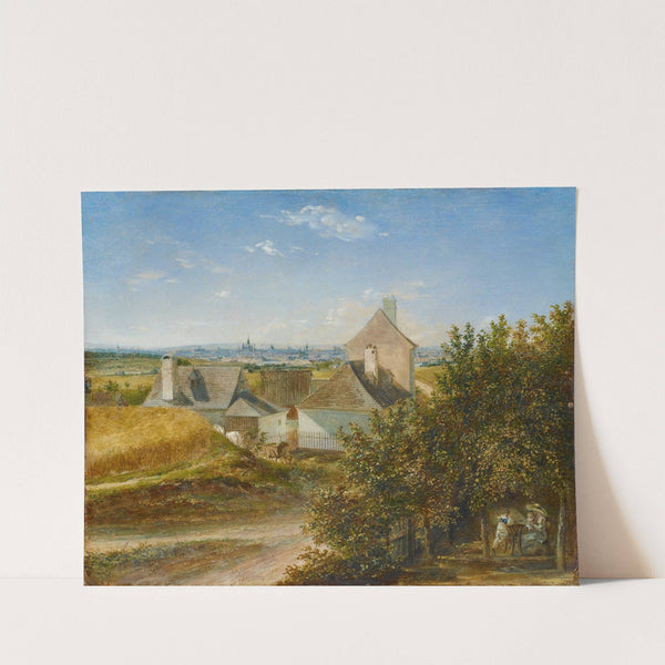 Blick auf Wien von Grinzing by Karl Joseph Aloys Agricola