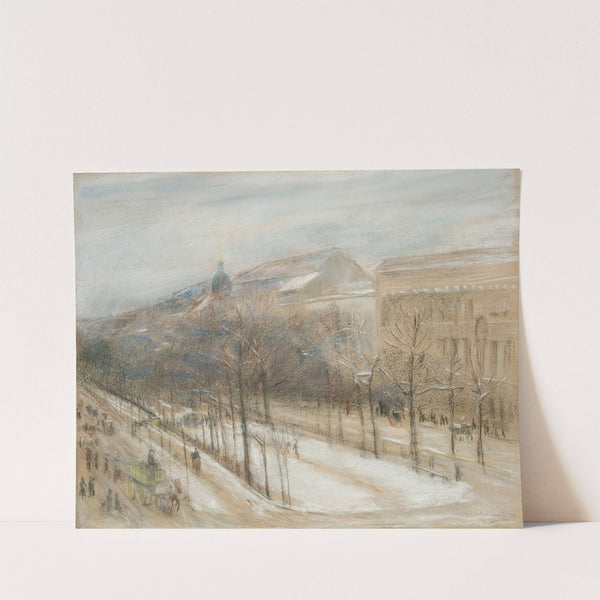 Blick aus dem Wohnzimmerfenster des Künstlers auf die Straße Unter den Linden (1900) by Max Liebermann