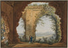 Blick aus der Villa des Maecenas auf Monte Cavo und Rocca di Papa