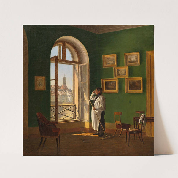 Blick aus einem Fenster des Dianabades auf Maria am Gestade by Nikolaus von Moreau