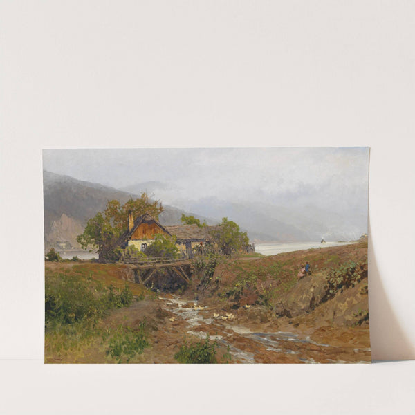 Blick bei Weißenkirchen über die Donau by Heinrich Tomec