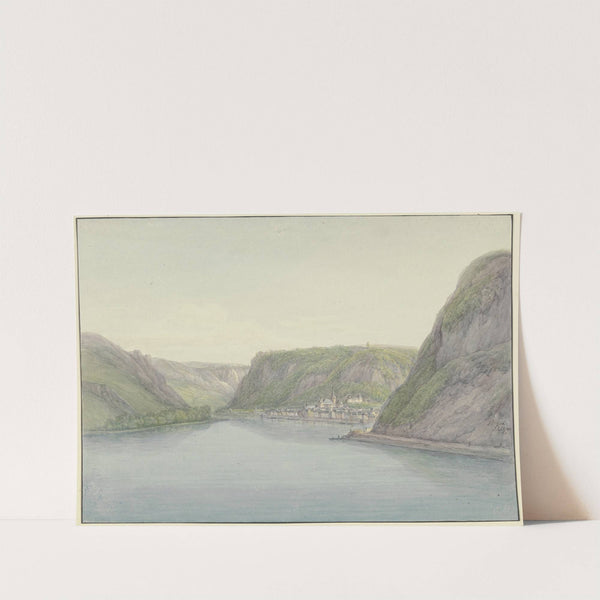 Blick in das Rheintal, rechts Sankt Goar by Christian Georg Schütz the Younger