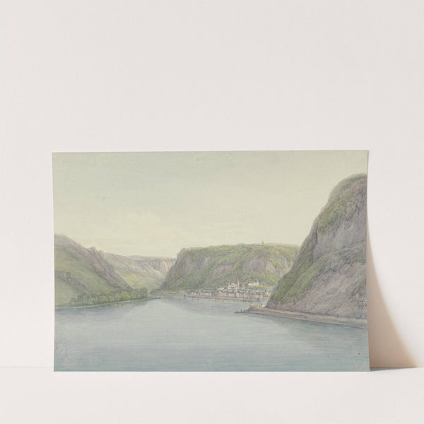 Blick in das Rheintal, rechts Sankt Goar by Christian Georg Schütz the elder