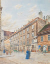 Blick in die Schwarzspanierstraße mit dem Sterbehaus Beethovens