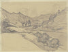 Blick in ein von Bergen eingeengtes Tal