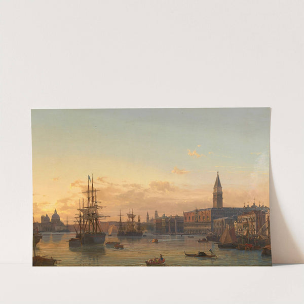 Blick über das Bacino di San Marco in Venedig by Friedrich Nerly