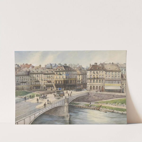 Blick über den Donaukanal by Karl Wenzel Zajicek