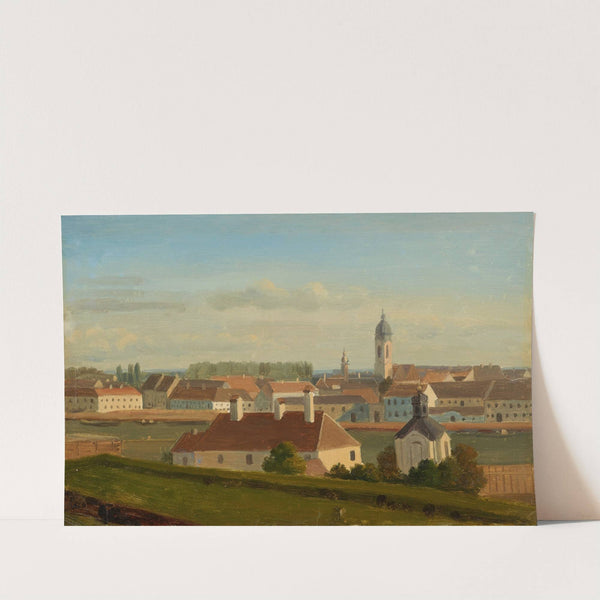 Blick über den Donaukanal zur Leopoldstadt by Johann Peter Krafft