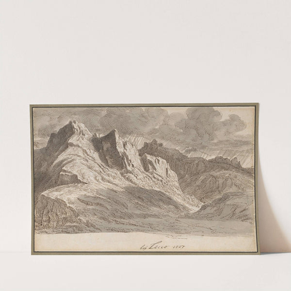 Blick über die Berge bei Lecco by Jakob Christoph Miville