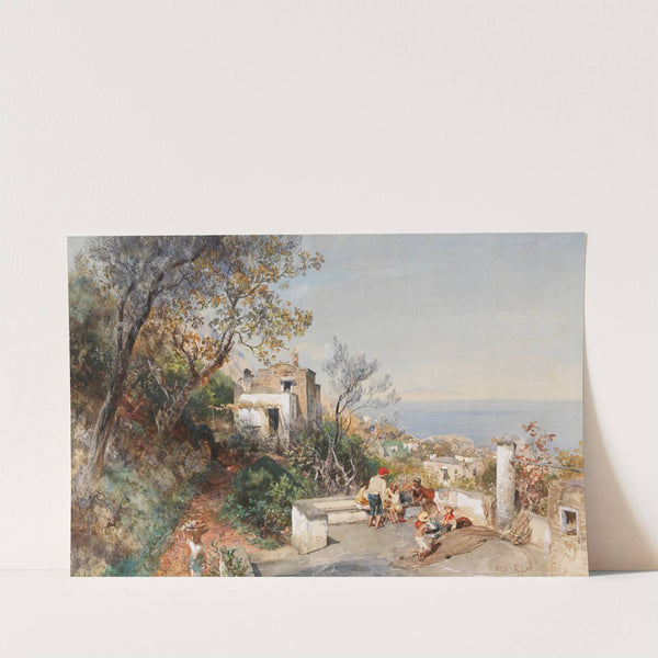Blick über die Bucht von Neapel (1880) by Oswald Achenbach