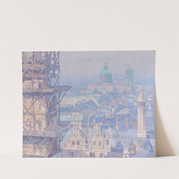 Blick über München mit dem Turm des neuen Rathauses (1905) by Charles Johann Palmié