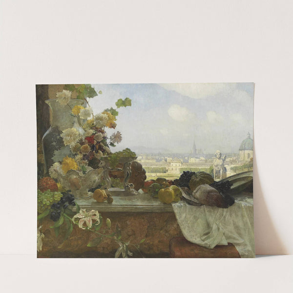 Blick vom Belvedere auf die Innere Stadt (1895) by Carl Moll