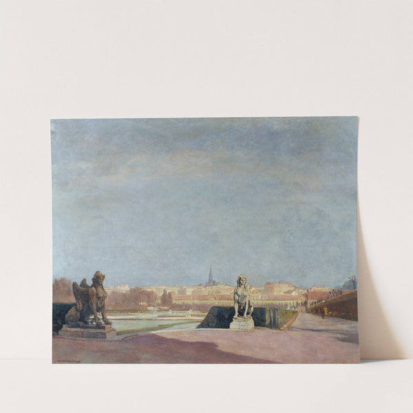 Blick vom Belvedere auf Wien by Anton Hans Karlinsky