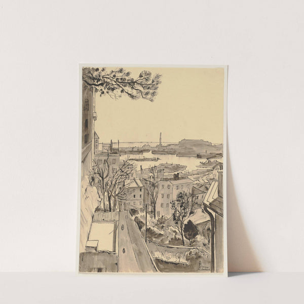 Blick vom Castelletto auf Genua by Hermann Lismann