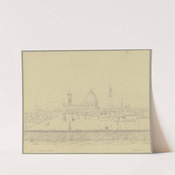 Blick vom Giardino di Boboli auf Florenz by Friedrich Wilhelm Ludwig
