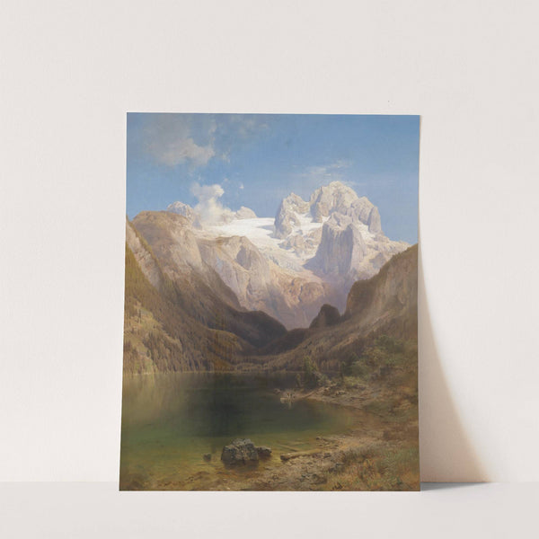 Blick Vom Gosausee Auf Den Dachstein by Anton Hansch