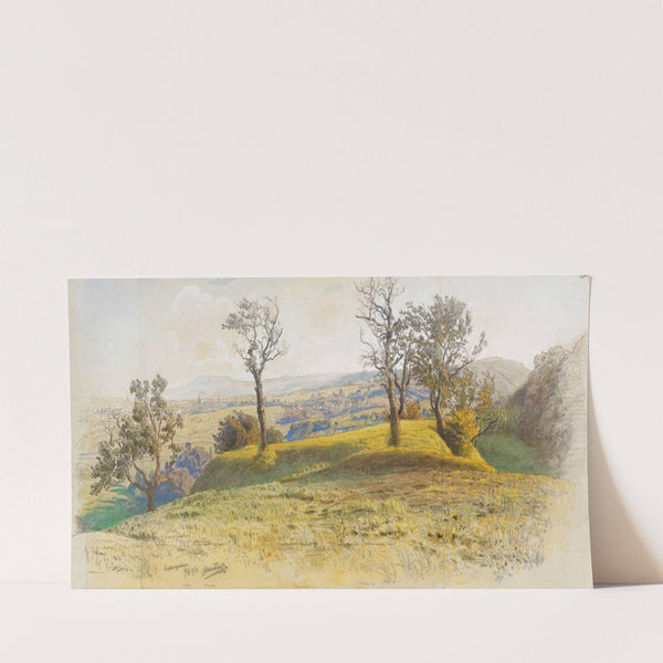 Blick vom Kaasgraben über den Krottenbach auf Pötzleinsdorf, die Schmelz und den Wilheminenberg (1913) by Anton Hlavacek